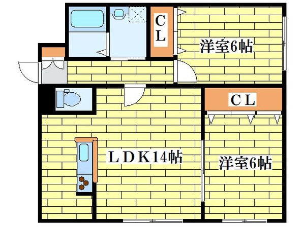 メゾンＭＴ美しが丘２の物件間取画像